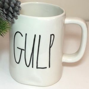 Rae Dunn “GULP” Coffee Tea Mug Cream Ivory White
